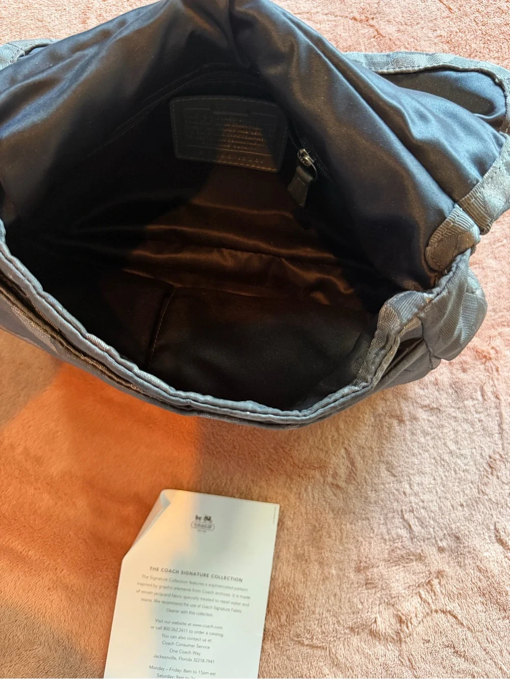 Coach Silver Gray Signature Jacquard Hobo Shoulder Bag